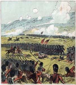 Krymská válka (1853-1856): Bitva u Almy mezi ruskou armádou a britskou, francouzskou a tureckou koalicí dne 20.09.1854. „Bitva u Almy od English School