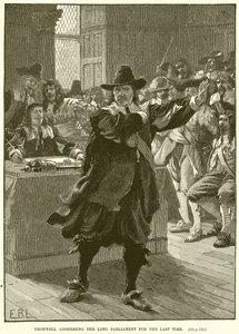 Cromwell naposledy promluvil k Long Parliament od English School