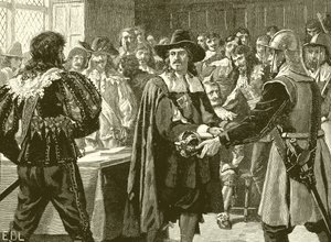 Cromwell rozpouští Dlouhý parlament od English School
