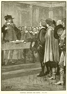 Cromwell odmítá korunu od English School