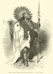 Crow Chief, ze Skalistých hor, ve slavnostních šatech od English School