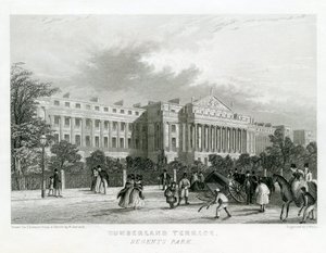 Cumberland Terrace, Regents Park, Londýn od English School