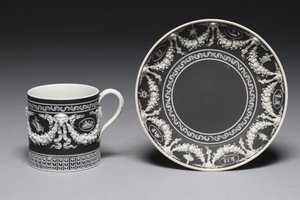 Cup and Saucer, navržený a vyrobený Wedgwood Factory, c.1790 od English School