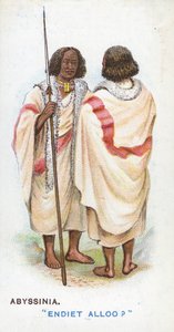 Obvyklý pozdrav v Habeši, 1907 od English School