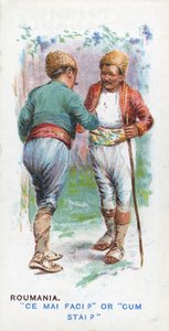 Obvyklý pozdrav v Rumunsku, 1907 od English School