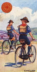 Odznak skautského cyklisty, 1923 od English School