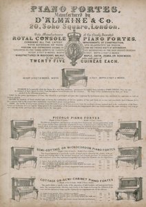 DAlmains Piano Manufacturers, Soho Square od English School