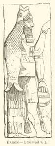 Dagon, I, Samuel, v, 3 (rytina) od English School