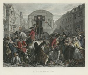 Daniel Defoe na pranýři od English School