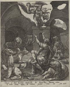 Daniel v jámě lvové od English School