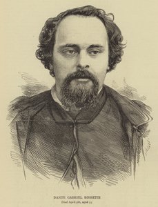 Dante Gabriel Rossetti (rytina) od English School