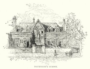 Davenantova škola (rytina) od English School