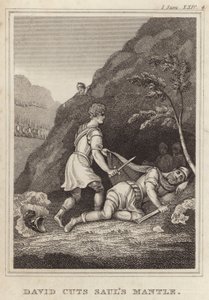 David řeže Sauls Mantle od English School