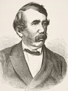 David Livingstone, z „Národní a domácí historie Anglie“ od Williama Hickmana Smith Aubrey (1858-1916), vydaný v Londýně, kolem roku 1890 od English School