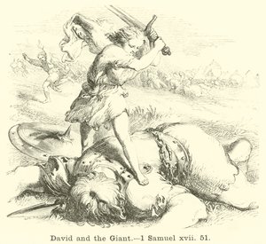 David a obr, 1. Samuelova, xvii, 51 od English School