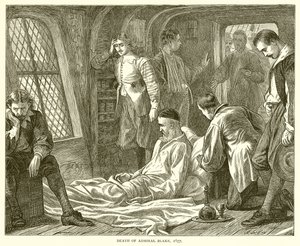 Smrt admirála Blakea, 1657 od English School