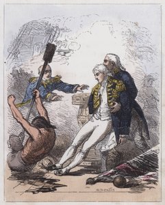 Death of Lord Nelson (barevná rytina) od English School