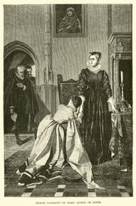 Rozsudek smrti Mary Queen of Scots od English School