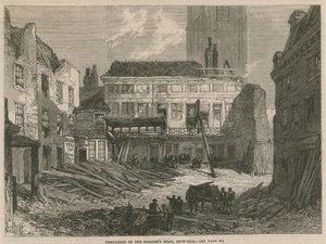 Demolice Saracens Head, Snow Hill, Londýn od English School
