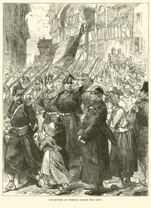 Odjezd francouzských jednotek do Metz, srpen 1870 od English School
