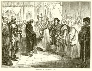 Výpověď Edwarda II., 1327 od English School