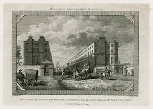 Devonshire Place a Wimpole Street z New Road, St Marylebone od English School
