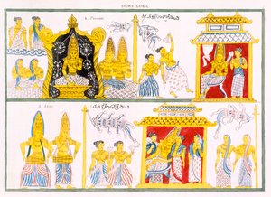 Dewa Loka, z Historie a doktrína buddhismu od Edwarda Uphama, 1829 od English School