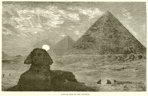 Pohled do dálky na pyramidy od English School