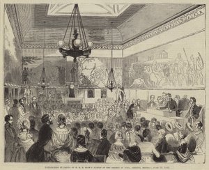 Rozdělení cen HRH prince Alberta v Society of Arts, Adelphi, pondělí 10. června 1844 od English School