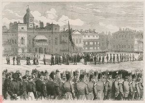 Verleihung der Krimmedaillen durch Ihre Majestät bei den Horse Guards