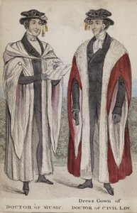 Doktor hudby, župan doktora občanského práva od English School