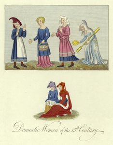 Domácí ženy 15. století od English School