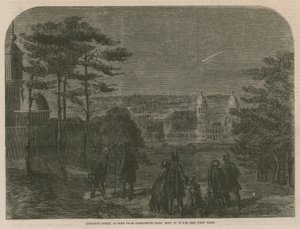 Donatis Comet, při pohledu z Greenwichského parku, 17. září 1858, v 19:30 od English School