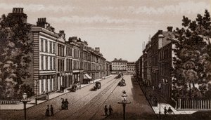 Donegal Place, Belfast 1880 (litho) od English School