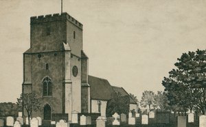 Kostel Dovercourt (litografie) od English School