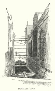 Dowgate Dock (rytina) od English School