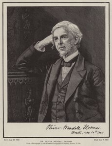 Dr Oliver Wendell Holmes (rytina) od English School