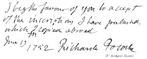 doktor Richard Pococke od English School