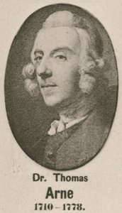 Dr Thomas Arne (rytina) od English School