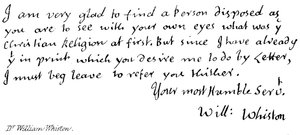 doktor William Whiston od English School