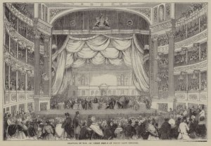 Kresba cen Art Union, divadlo Drury Lane, Londýn (rytina) od English School