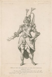 Dress of Nine Masquers at Lord Hays Marriage, 6. ledna 1606-7 od English School
