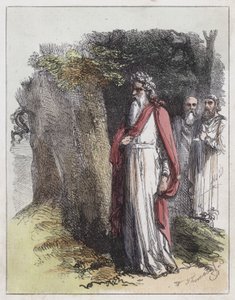 Druidové (barevné rytí) od English School