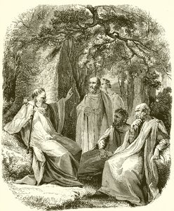 Druidové v Sacred Grove od English School