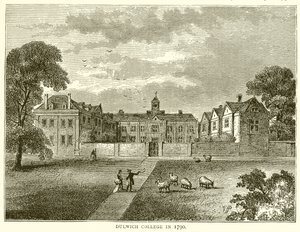 Dulwich College v roce 1790 od English School