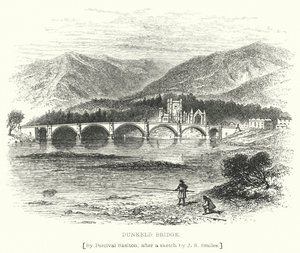 Dunkeld Bridge (rytina) od English School