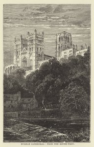 Durhamská katedrála, od jihozápadu od English School