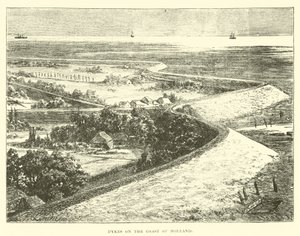 Hráze na pobřeží Holandska od English School