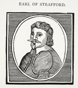 Earl of Strafford, ilustrace z Chap-books of the Eighteenth Century od Johna Ashtona, hospoda. 1882 od English School