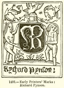 Známky prvních tiskáren: Richard Pynson od English School